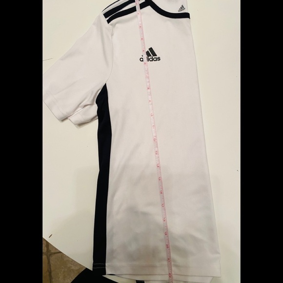 Adidas Climalite Boys White and Black shirt Sz:M - Picture 7 of 7